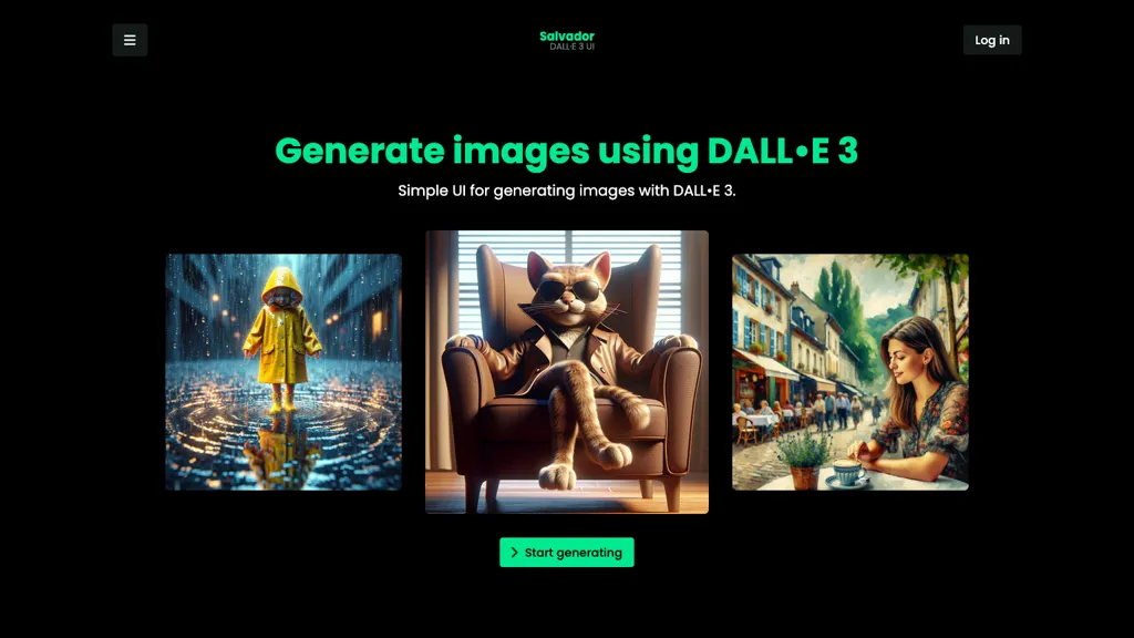 Salvador – DALL-E3 UI